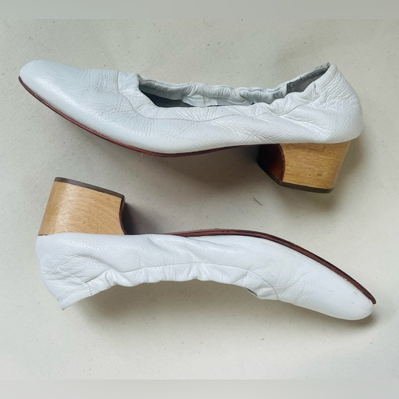 RACHEL COMEY Calder Block Heels in white size 6.5 gently worn - Picture 3 of 7